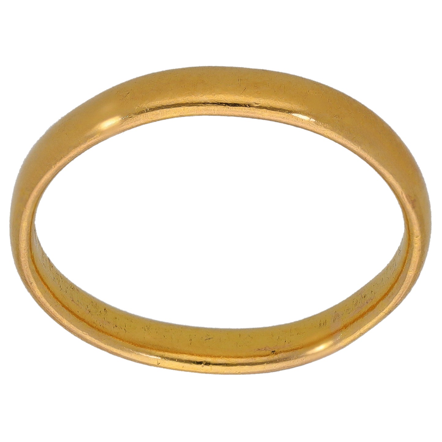 22ct Gold Plain Wedding Ring Size Q