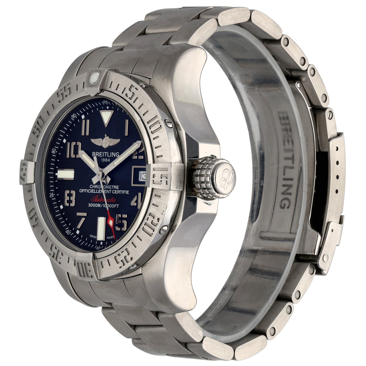 Breitling Avenger II Seawolf A17331 45mm Stainless Steel Watch