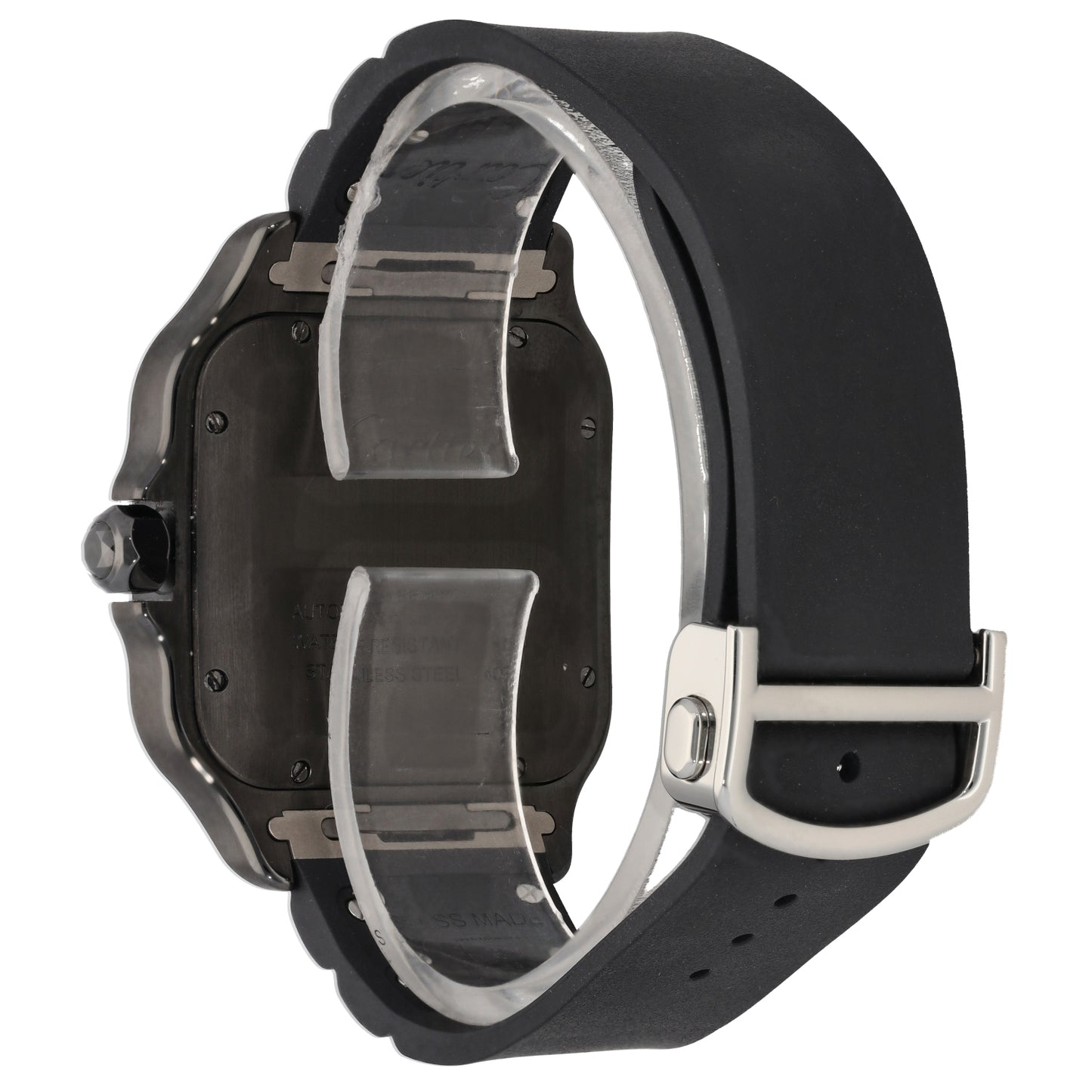 Cartier Santos WSSA0039 39.8mm DLC Stainless Steel Watch