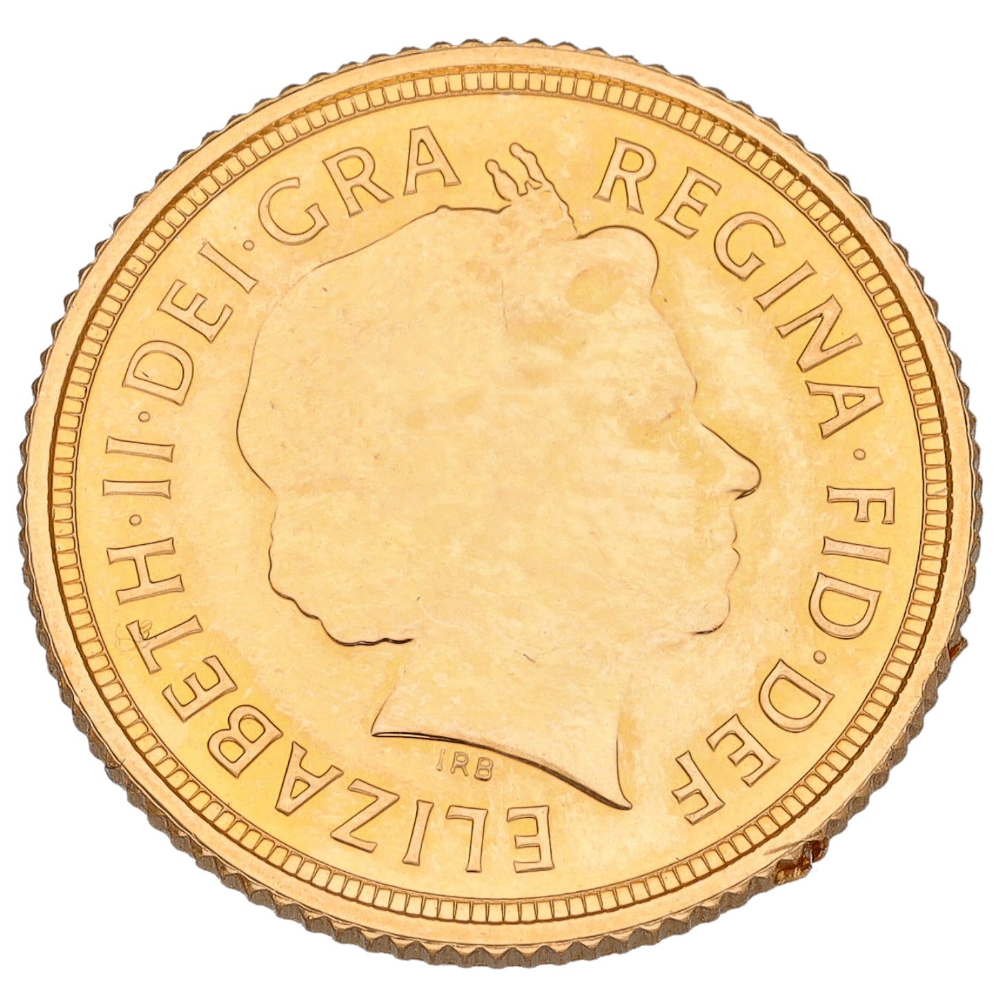 22ct Gold Queen Elizabeth II Half Sovereign Coin 2009