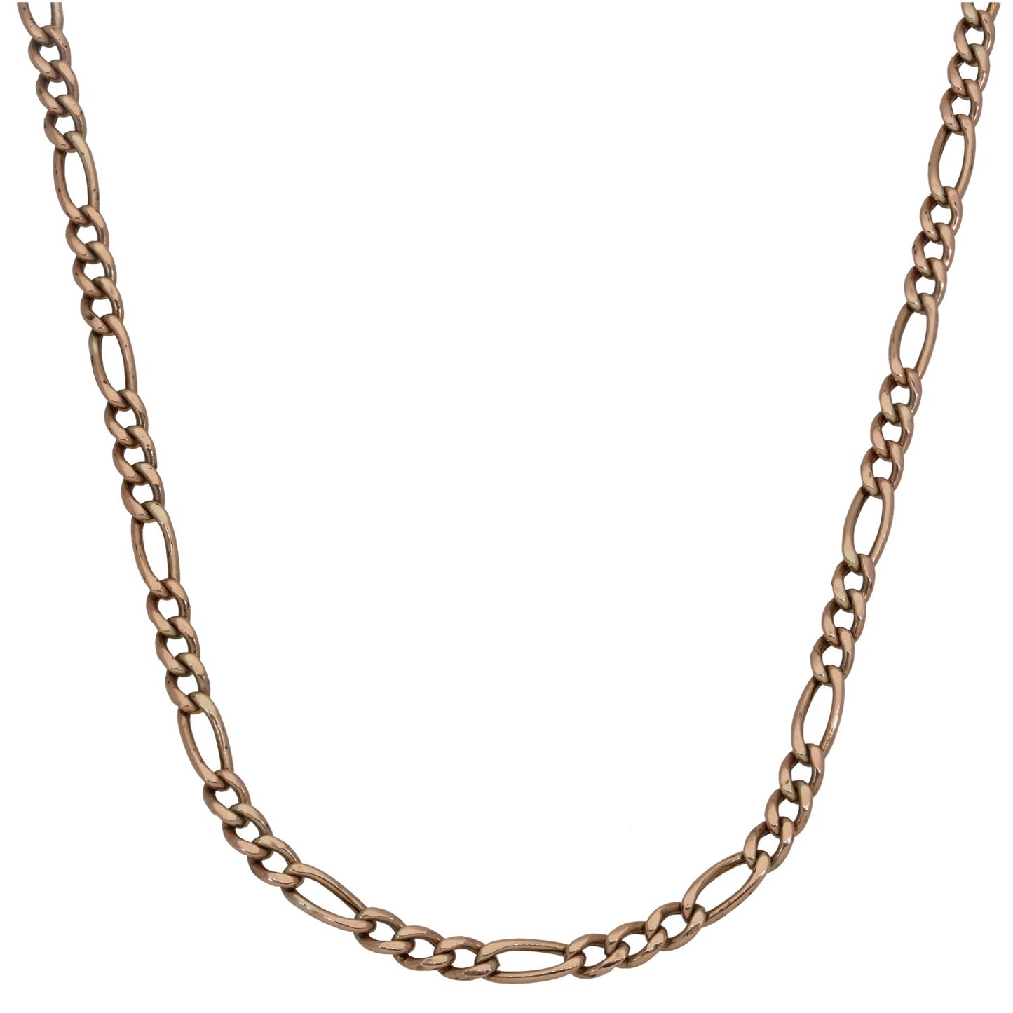 9ct Rose Gold Figaro Chain 18"