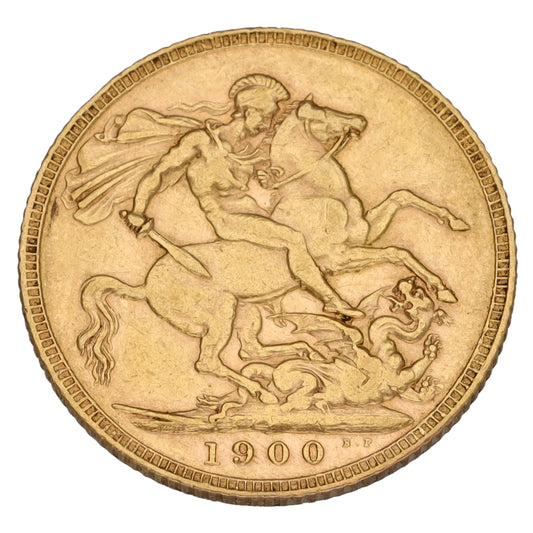 22ct Gold Queen Victoria Full Sovereign Coin 1900