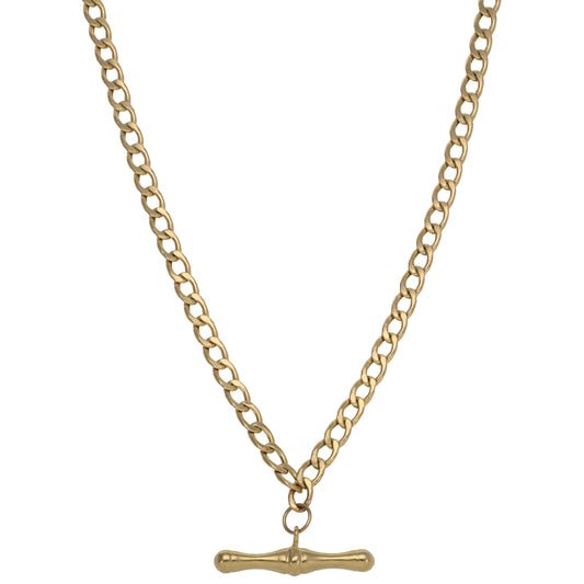 9ct Gold Curb Chain 18"