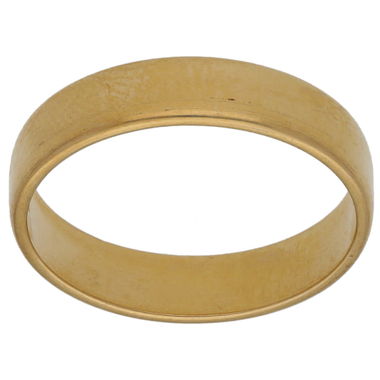 9ct Gold Plain Wedding Ring Size L