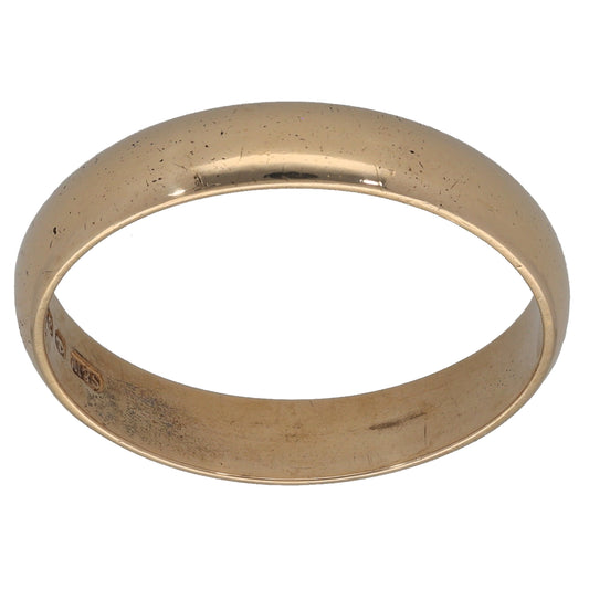 9ct Gold Plain Wedding Ring Size V