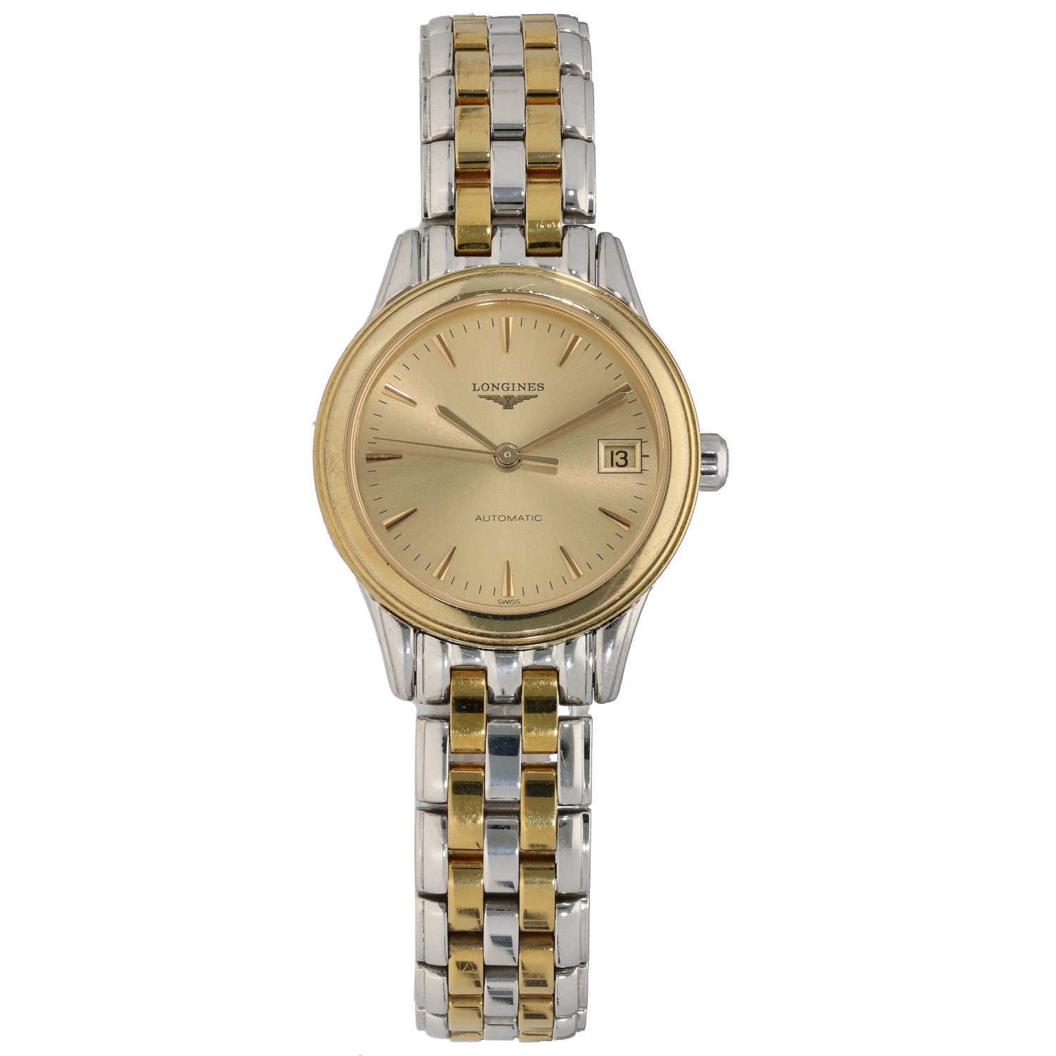 Longines Flagship L4.274.3, Champagne Dial, Bi-Colour, Front Image