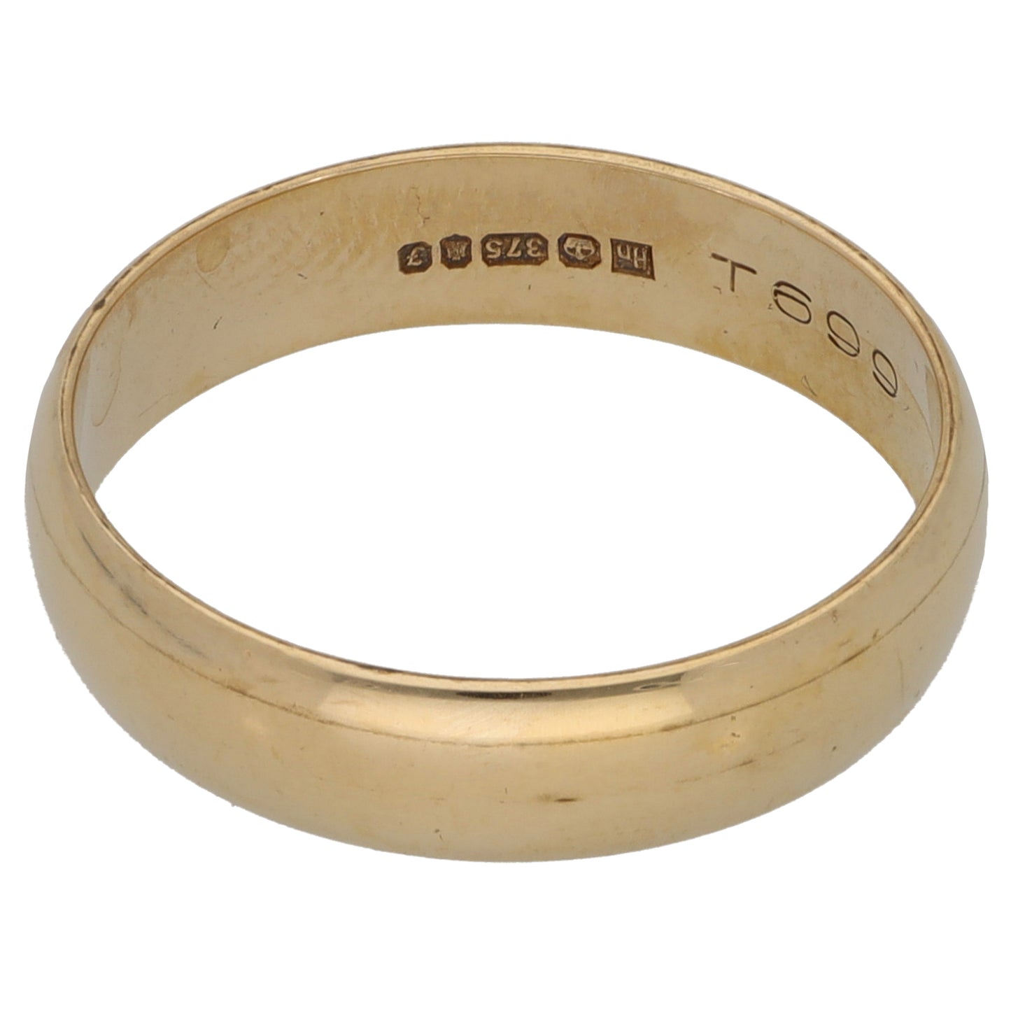 9ct Gold Plain Wedding Ring Size Q