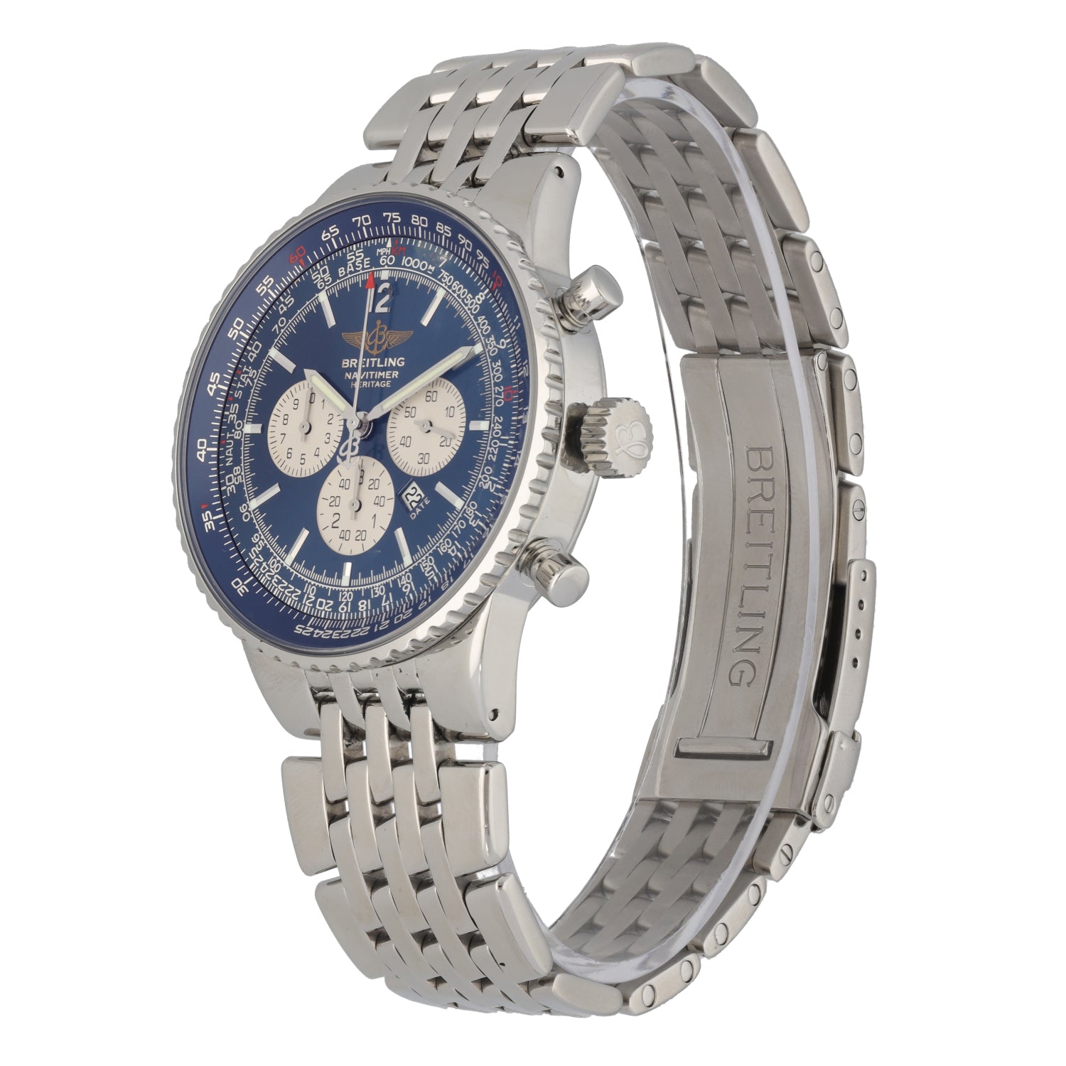 Breitling Navitimer Heritage A35350 43mm Stainless Steel Watch – H&T