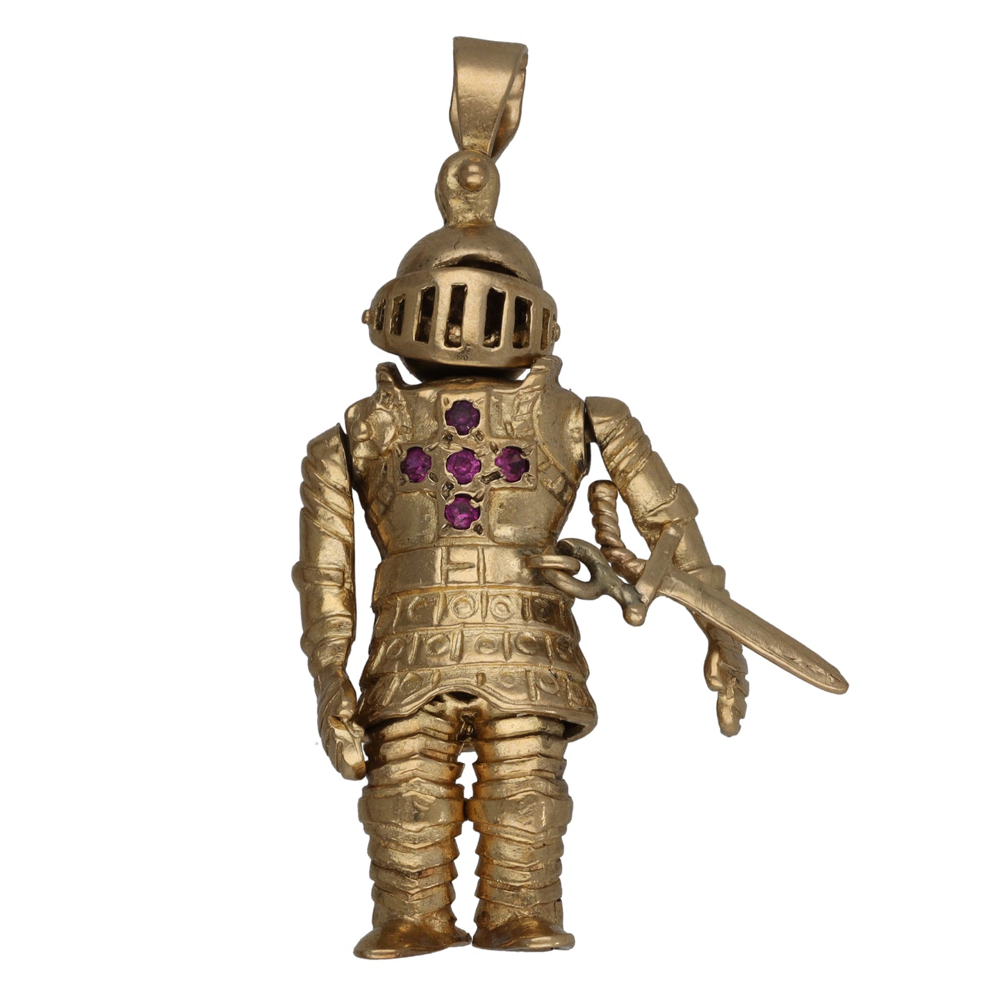 9ct Gold Imitation Knight Pendant