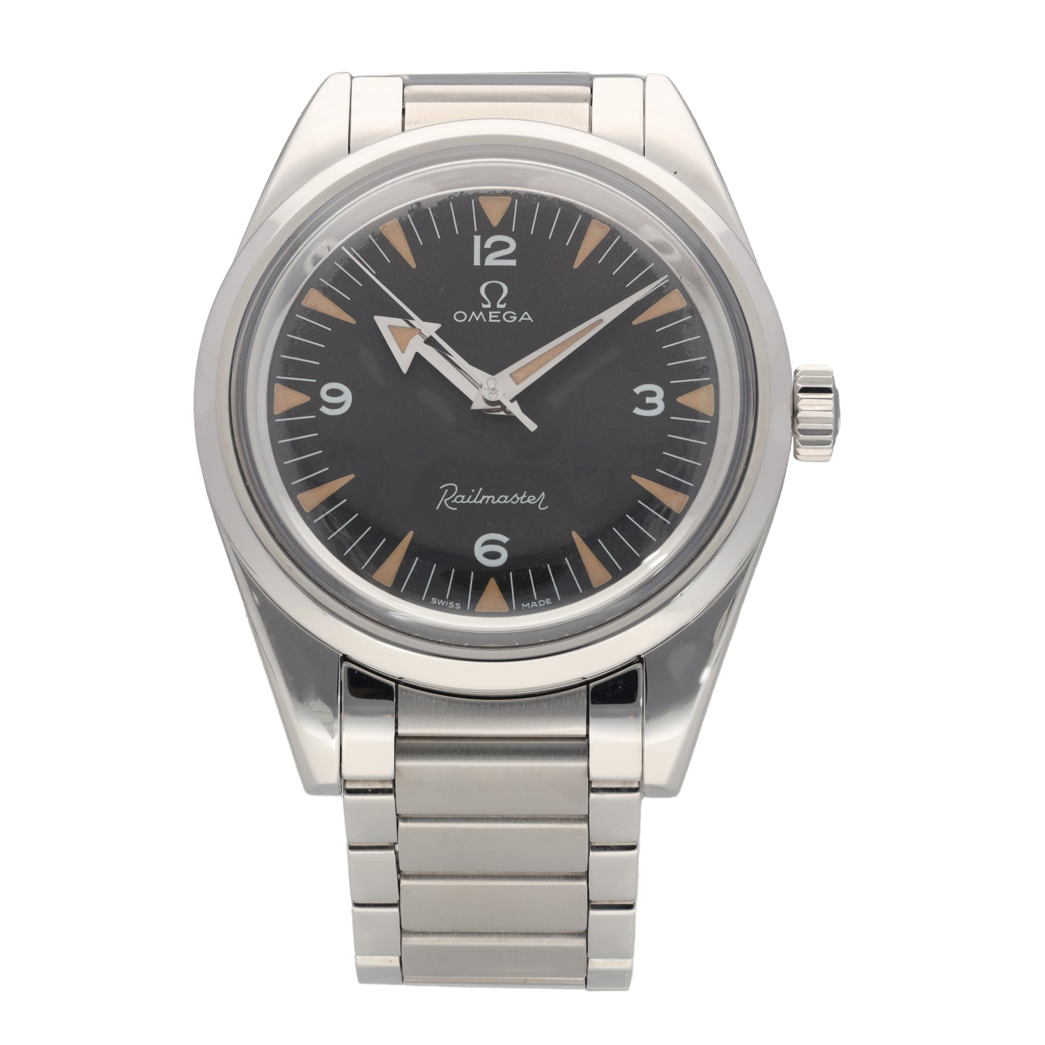 Omega Railmaster 41mm Stainless Steel Mens Watch – H&T