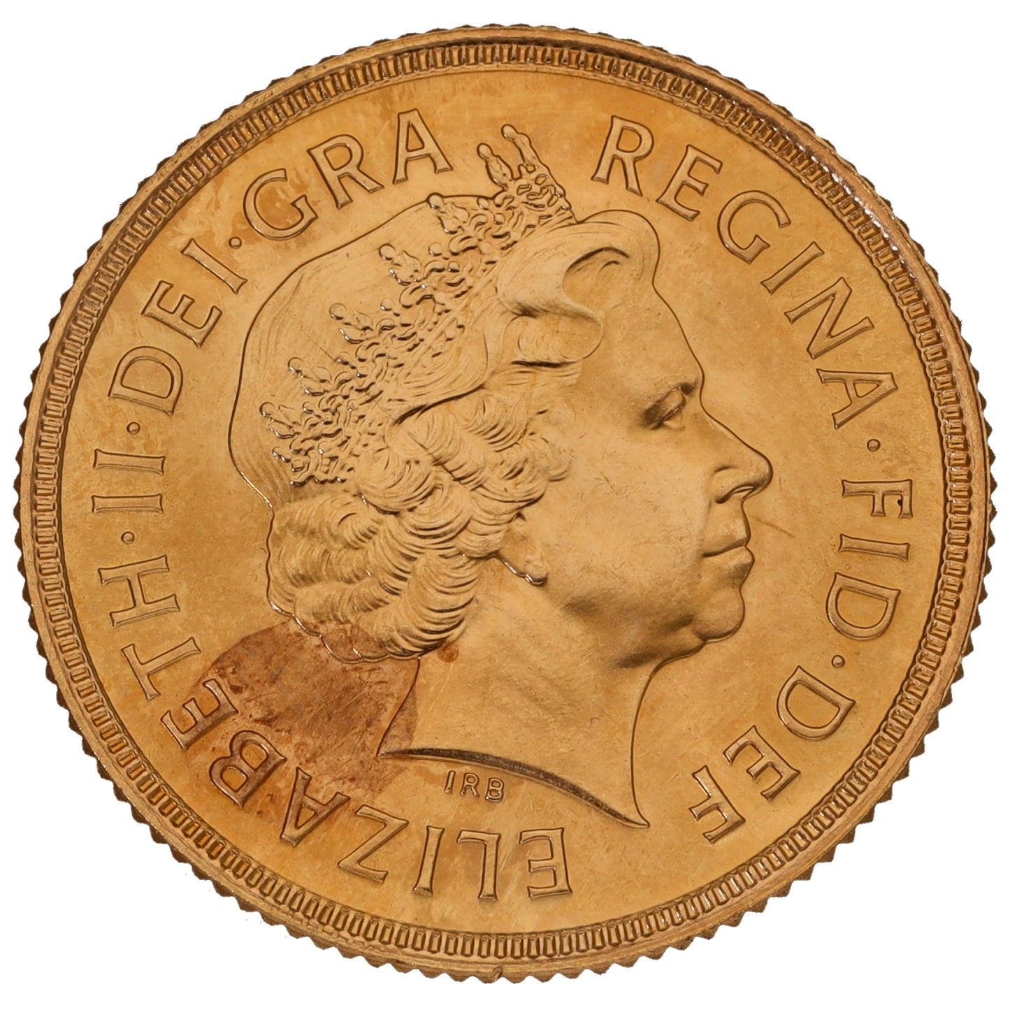 22ct Gold Queen Elizabeth II Full Sovereign Coin 2001