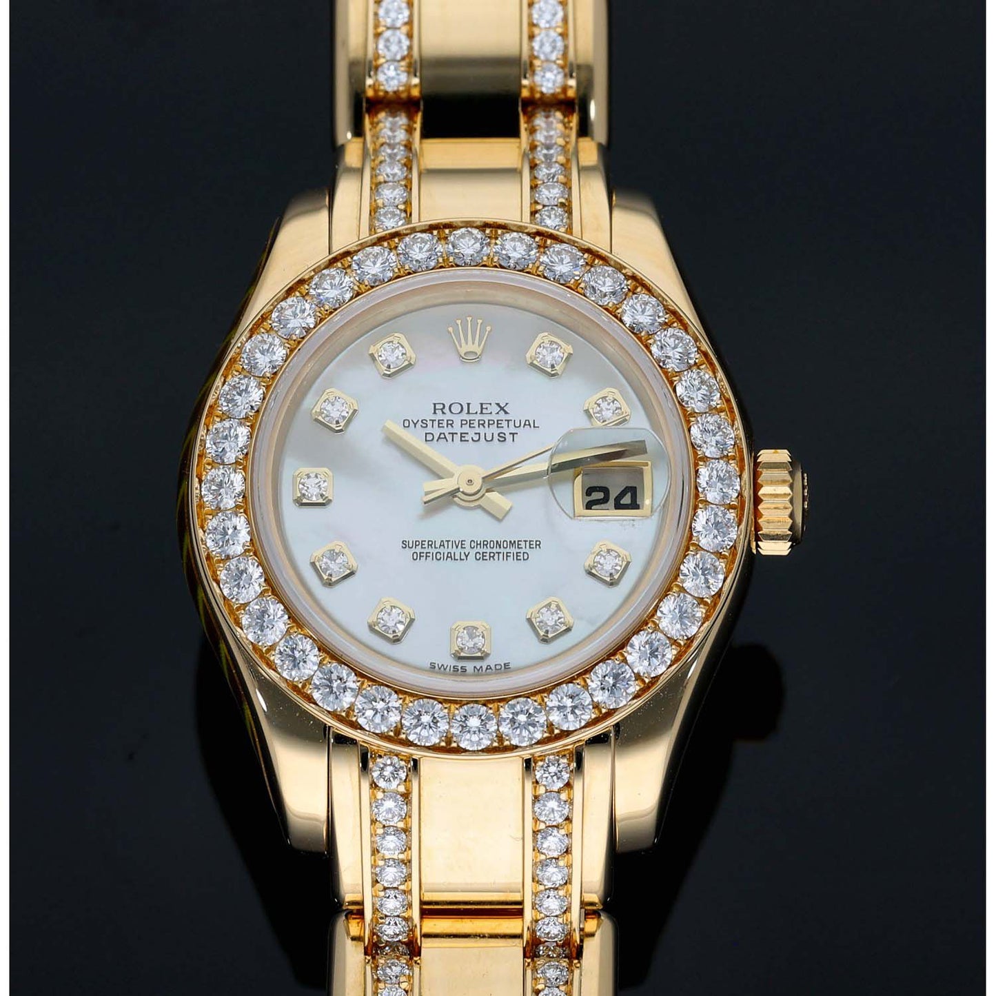 Rolex Pearlmaster 80298 29mm Gold Watch
