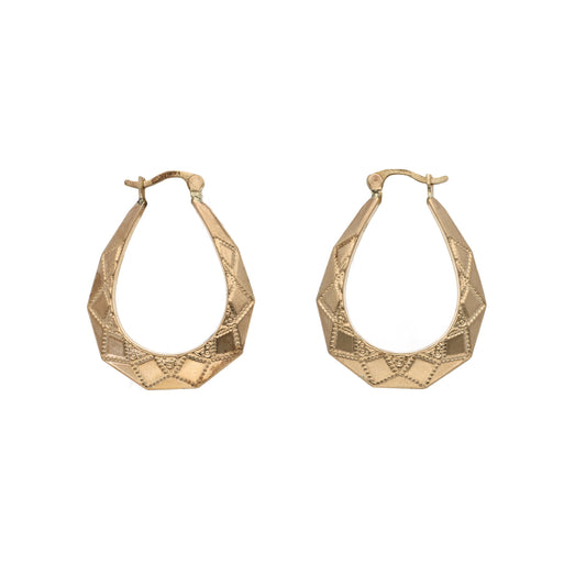 9ct Gold Creole Earrings