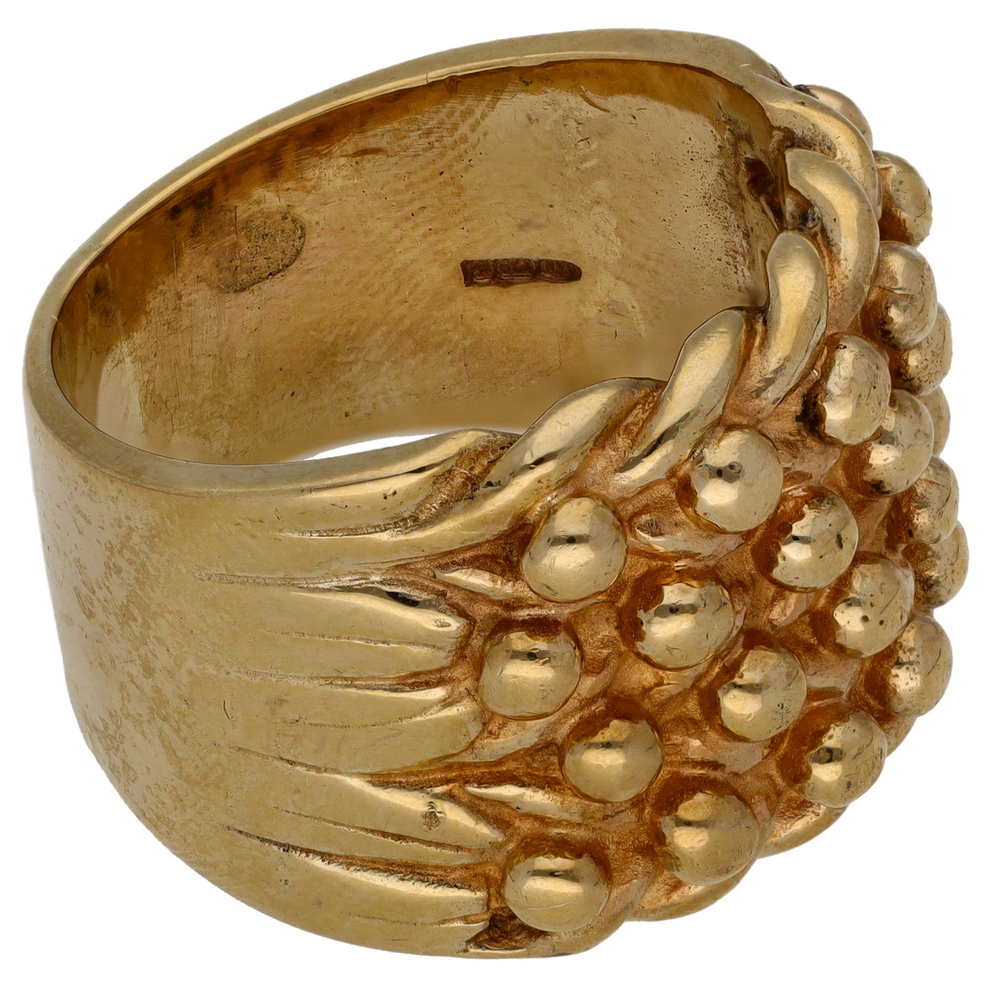 9ct Gold Keeper Ring Size X