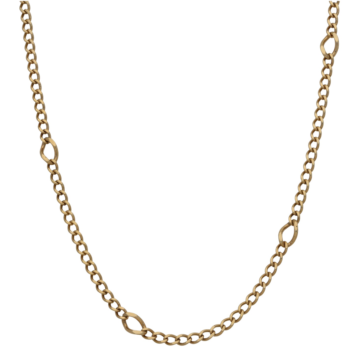 9ct Gold Curb Chain 16"