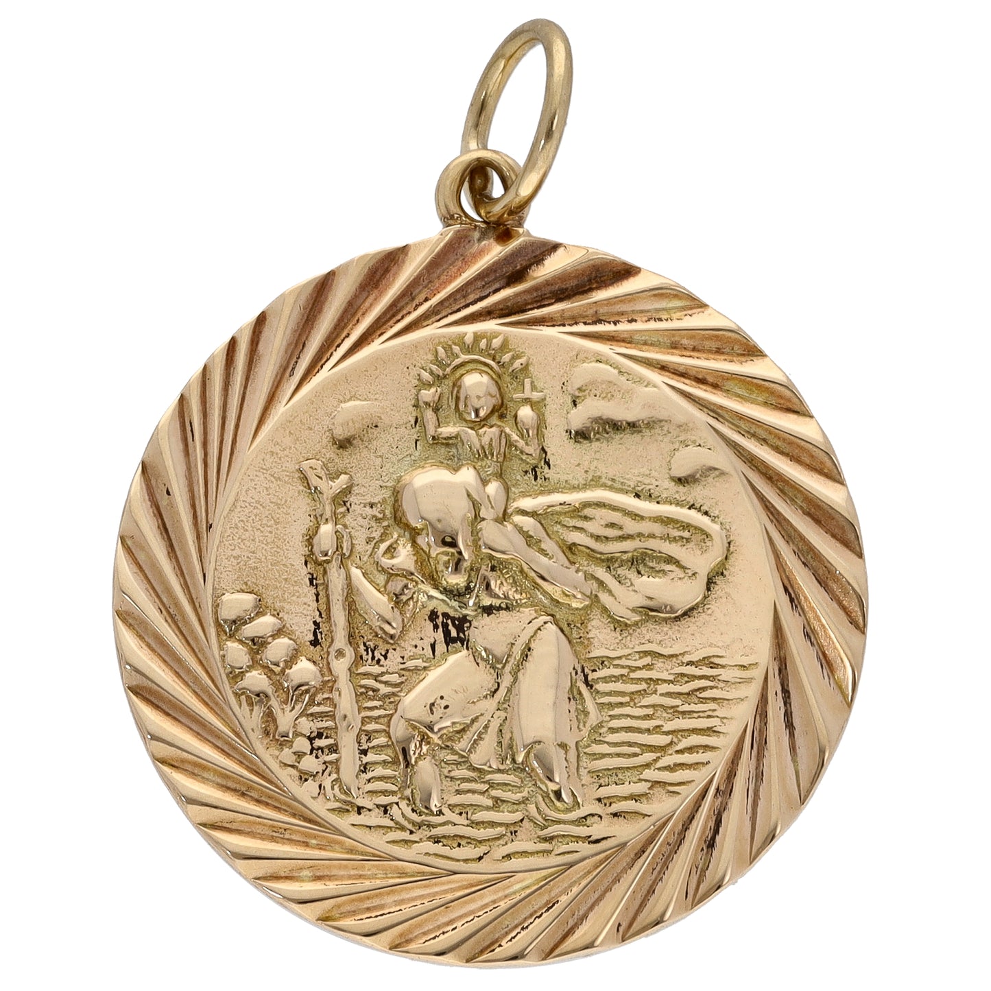 9ct Gold St Christopher Pendant