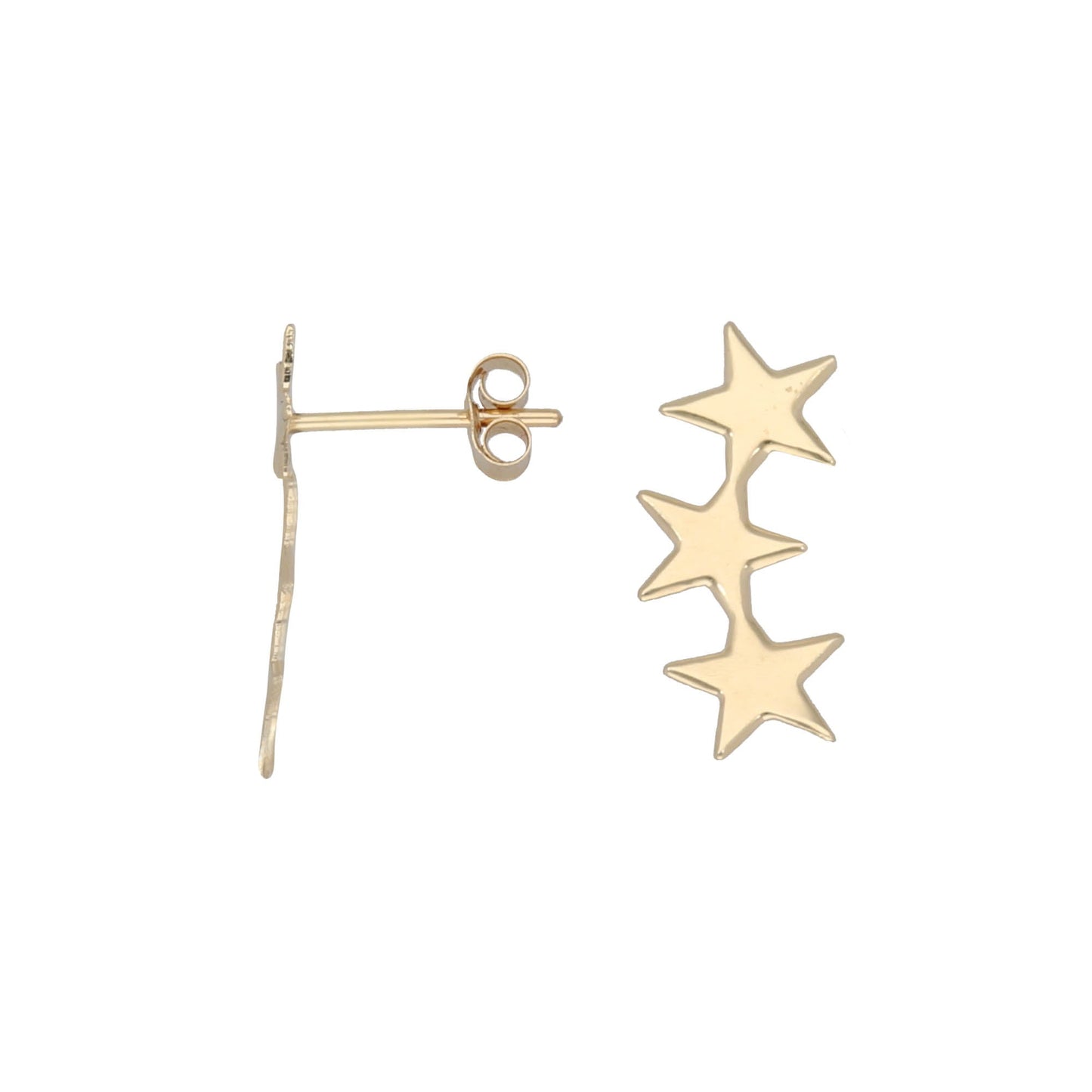 9ct Gold Star Stud Earrings