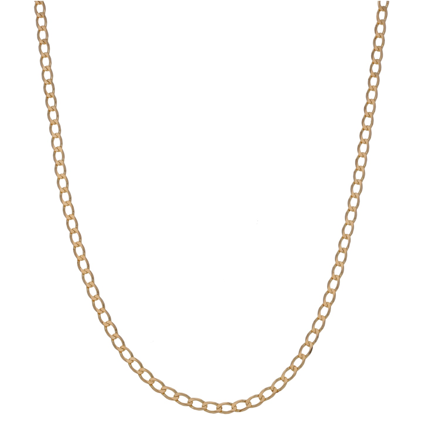 9ct Gold Curb Chain 24"