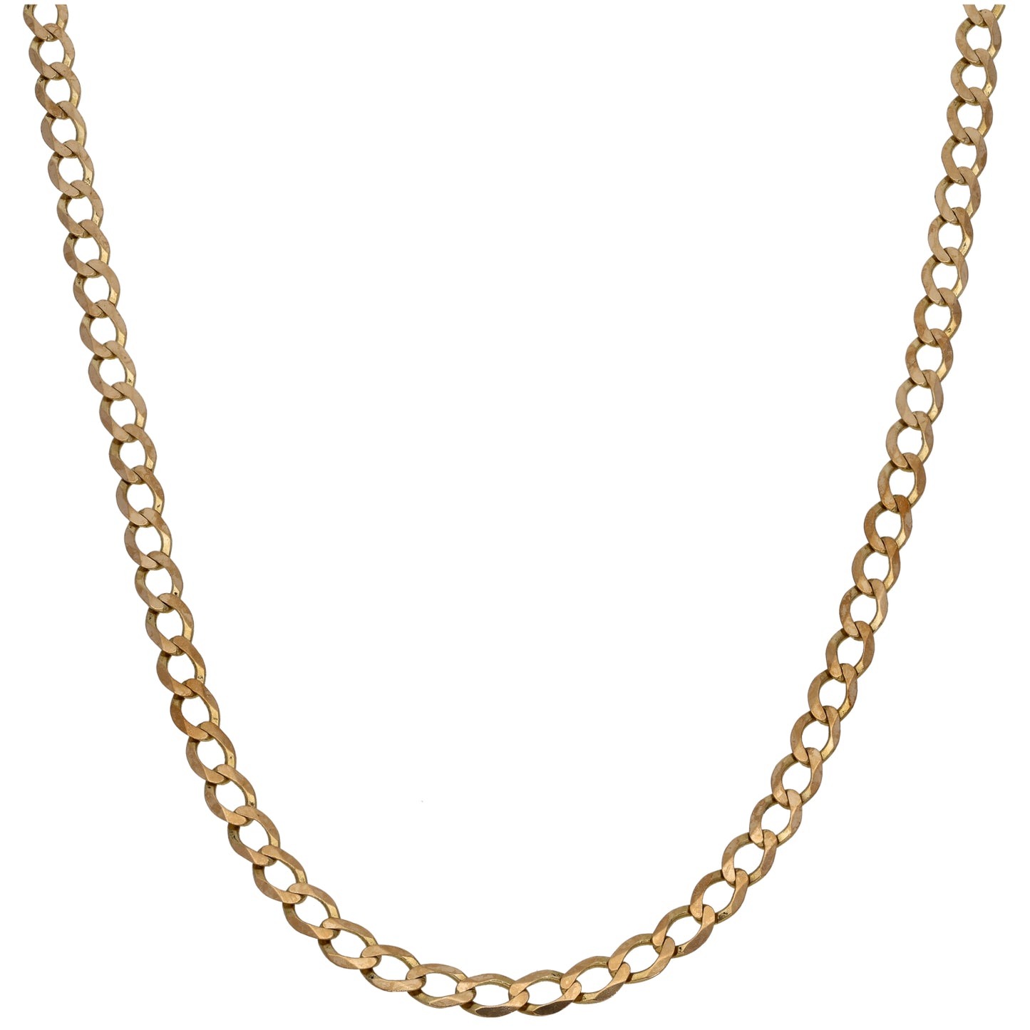 9ct Gold Curb Chain 20"