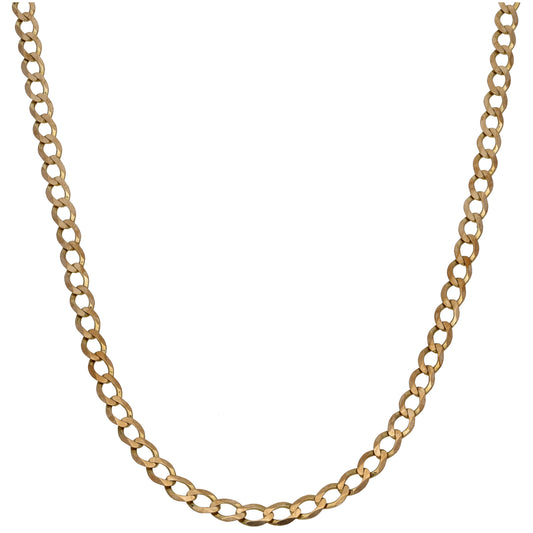 9ct Gold Curb Chain 20"