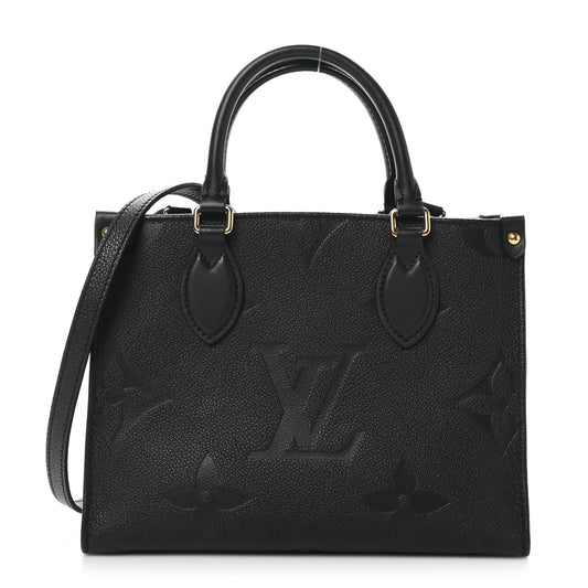 Louis Vuitton OnTheGo PM Empreinte Leather Bag - Black