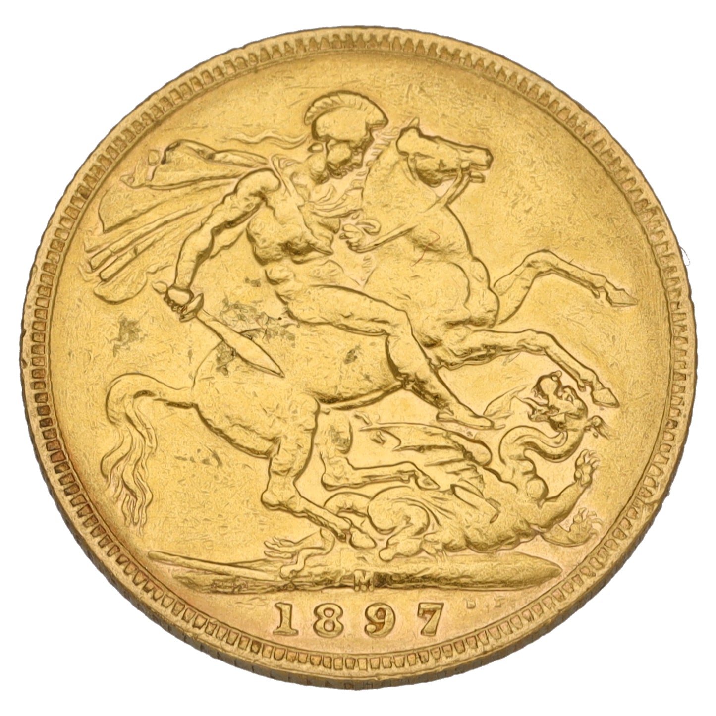 22ct Gold Queen Victoria Full Sovereign Coin 1897