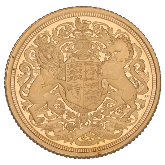 22ct Gold King Charles III Full Sovereign Coin 2022