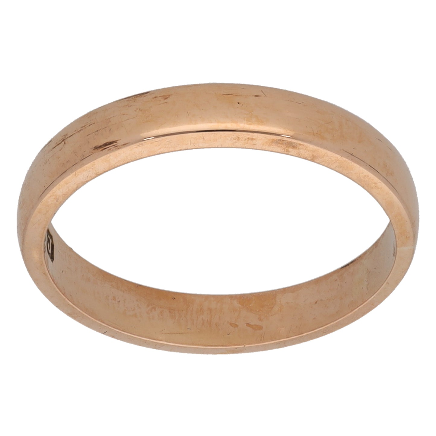 9ct Gold Plain Wedding Ring Size N