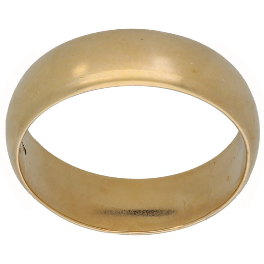 9ct Gold Plain Wedding Ring Size V