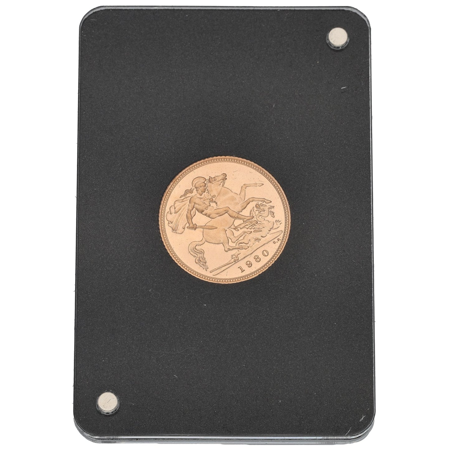 22ct Gold Queen Elizabeth II Half Sovereign Coin 1980