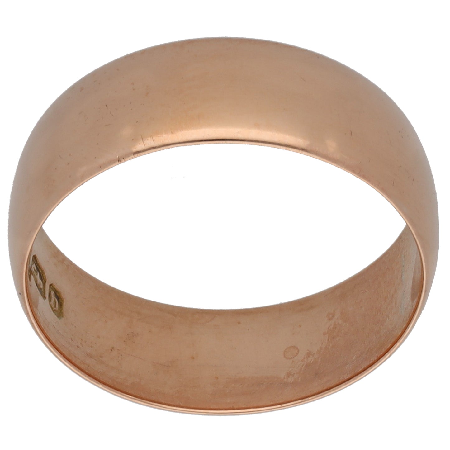 9ct Gold Plain Wedding Ring Size Q