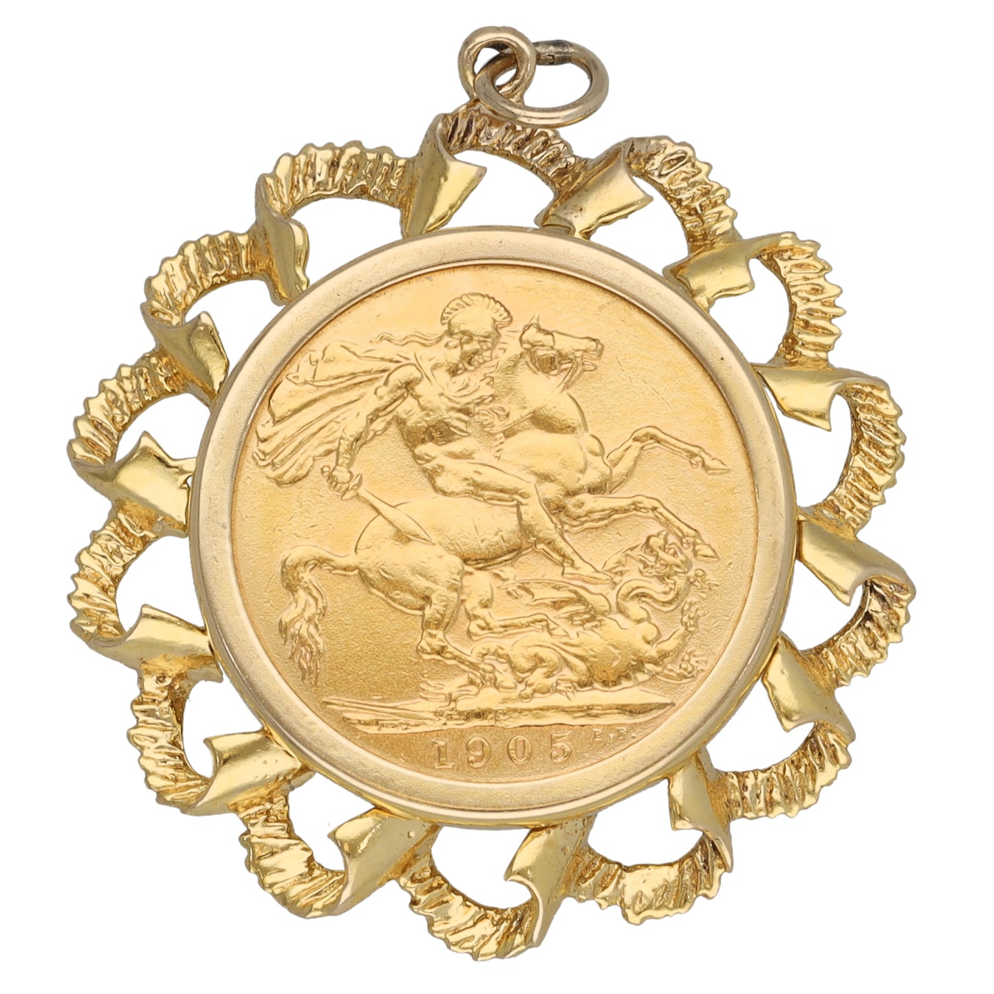 9ct Gold Full Sovereign Coin Pendant