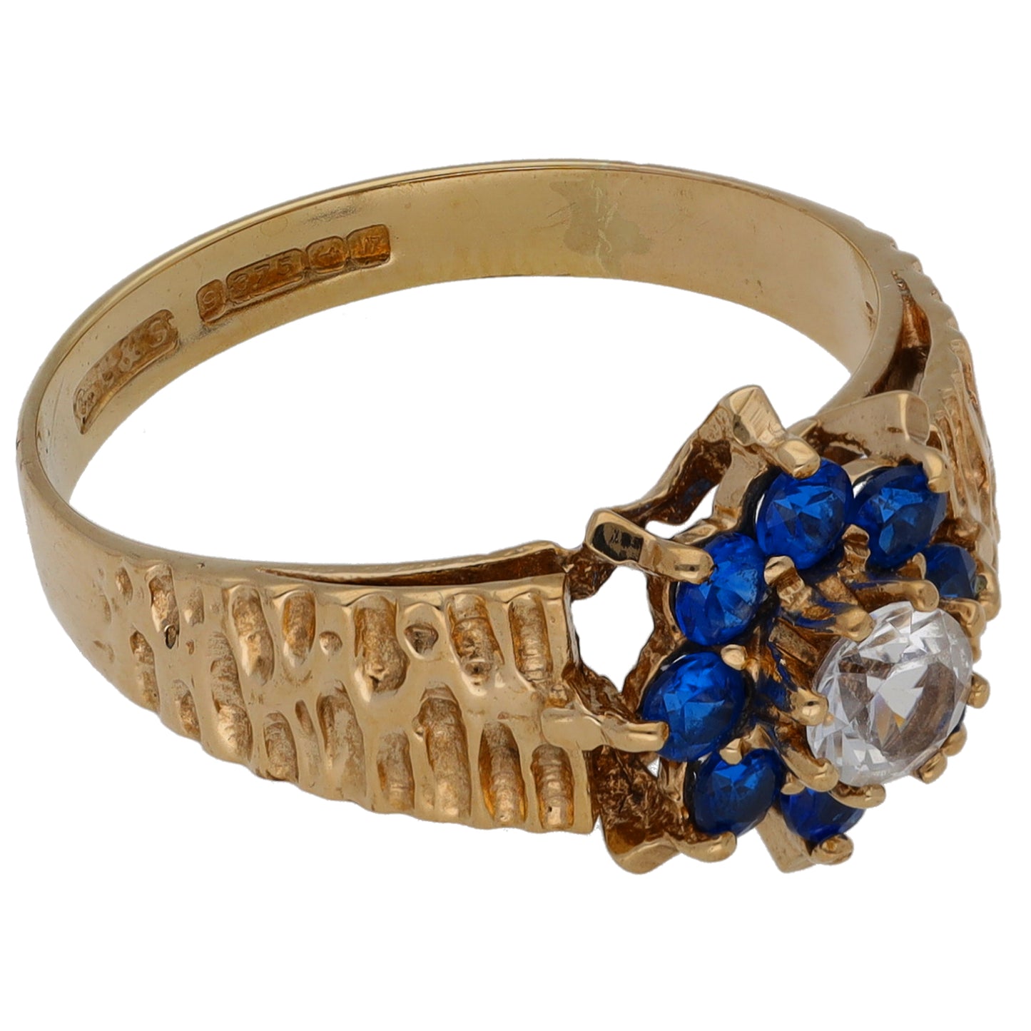 9ct Gold Imitation Dress/Cocktail Ring Size O