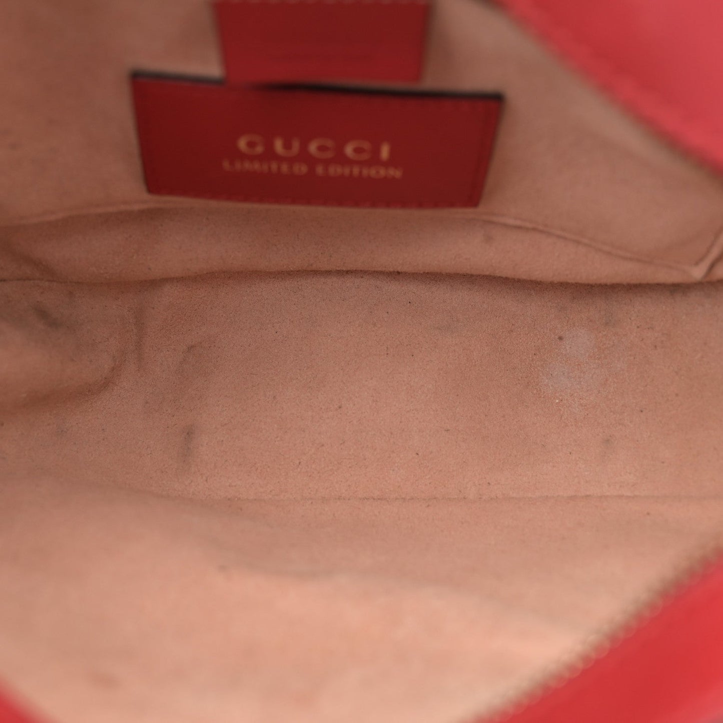 Gucci Kingsnake Heart Embroidered Mini Chain GG Supreme Coated Canvas Bag - Beige