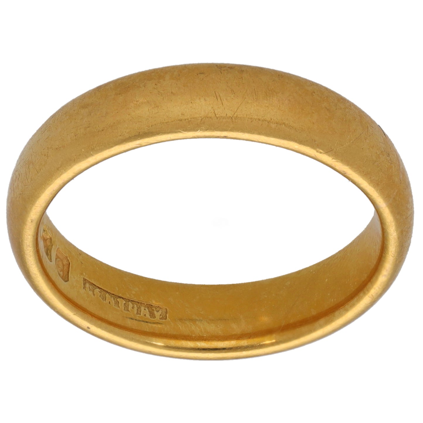 22ct Gold Plain Wedding Ring Size K