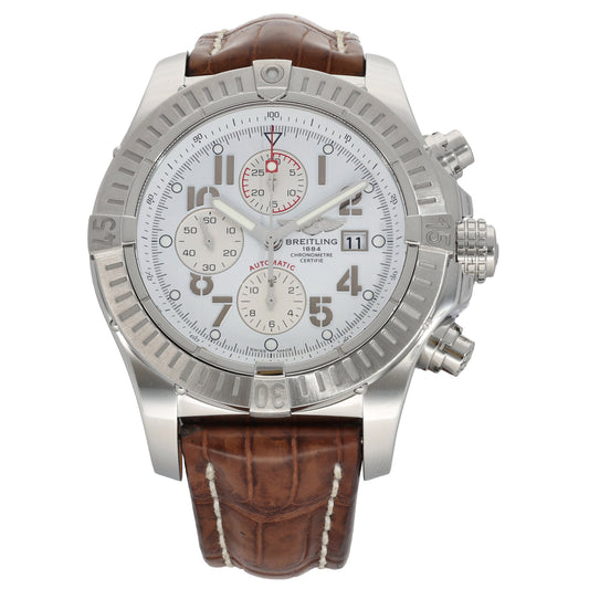 Breitling Super Avenger A13370 48mm Stainless Steel Watch