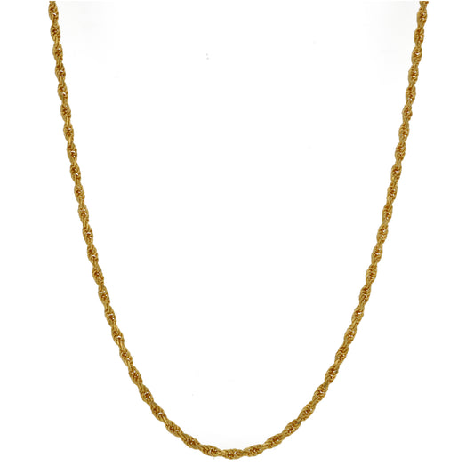 22ct Gold Rope Chain 24"