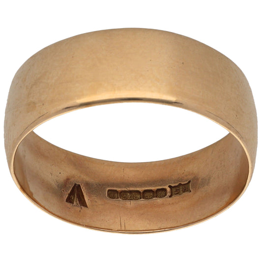 9ct Gold Plain Wedding Ring Size V