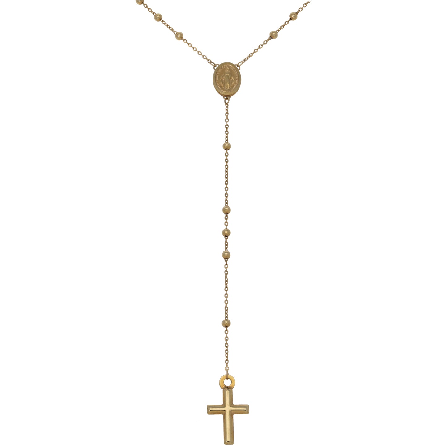 14ct Gold Rosary 18"