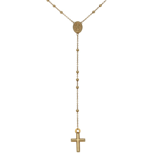 14ct Gold Rosary 18"