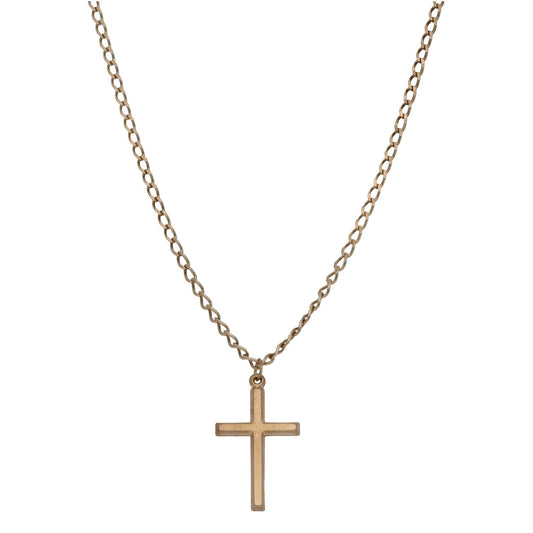 9ct Gold Cross Pendant With Chain