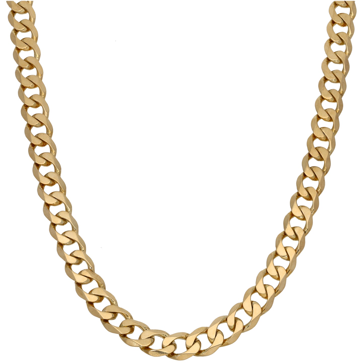 9ct Gold Curb Chain 18"