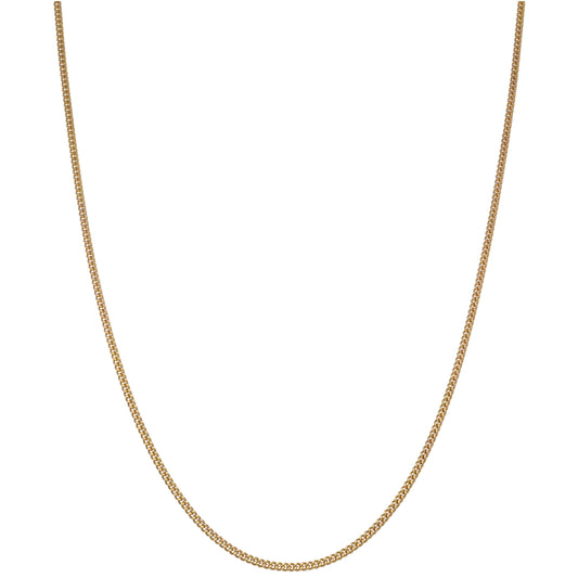 9ct Gold Curb Chain 18"