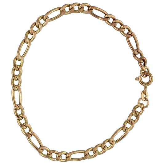 9ct Gold Figaro Bracelet