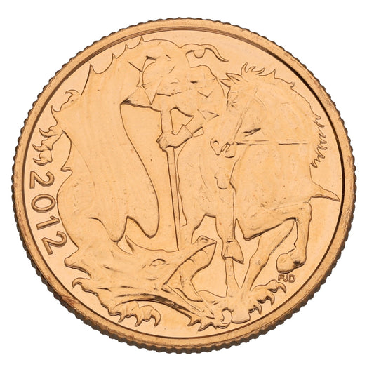 22ct Gold Queen Elizabeth II Full Sovereign Coin 2012