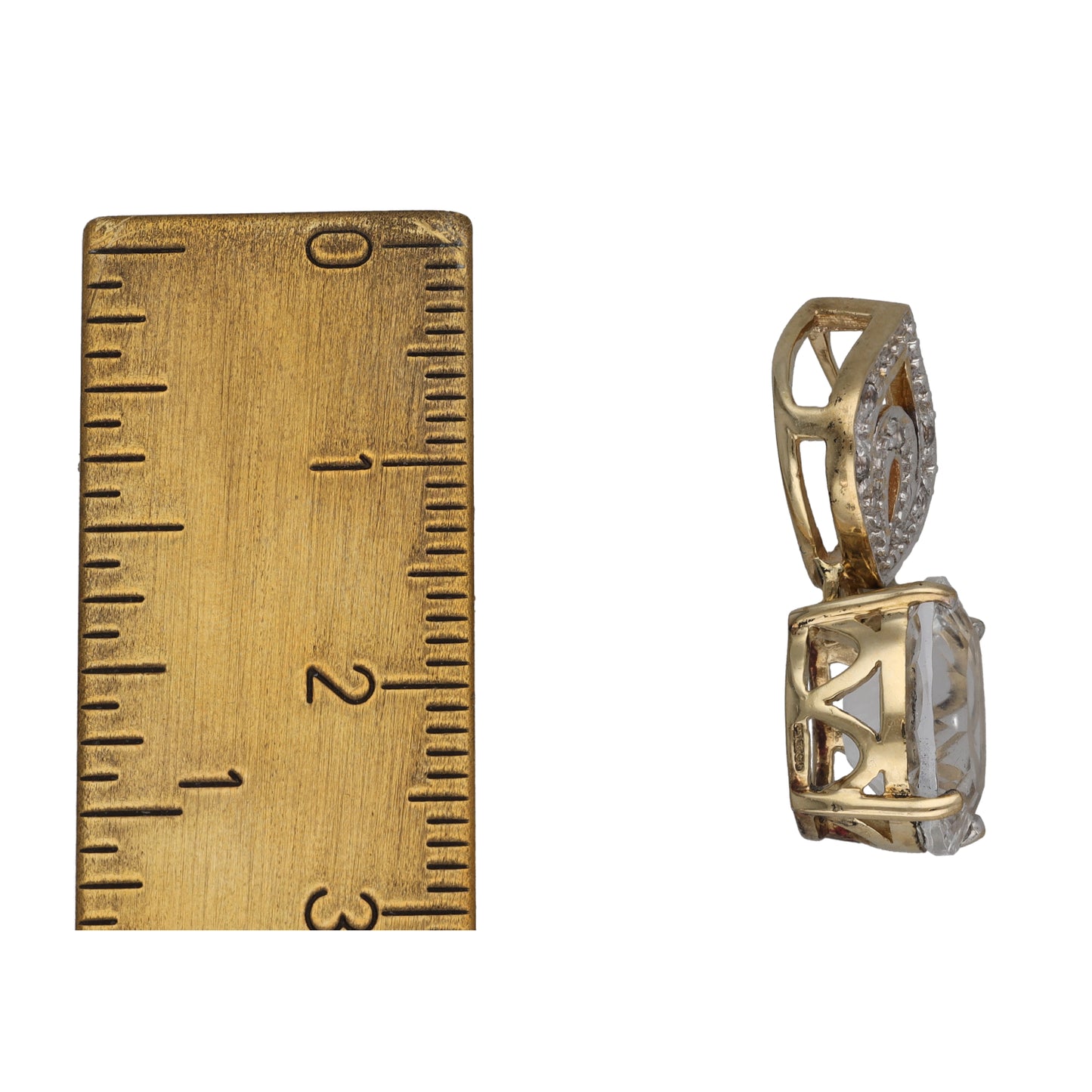 9ct Gold Imitation Dress/Cocktail Pendant