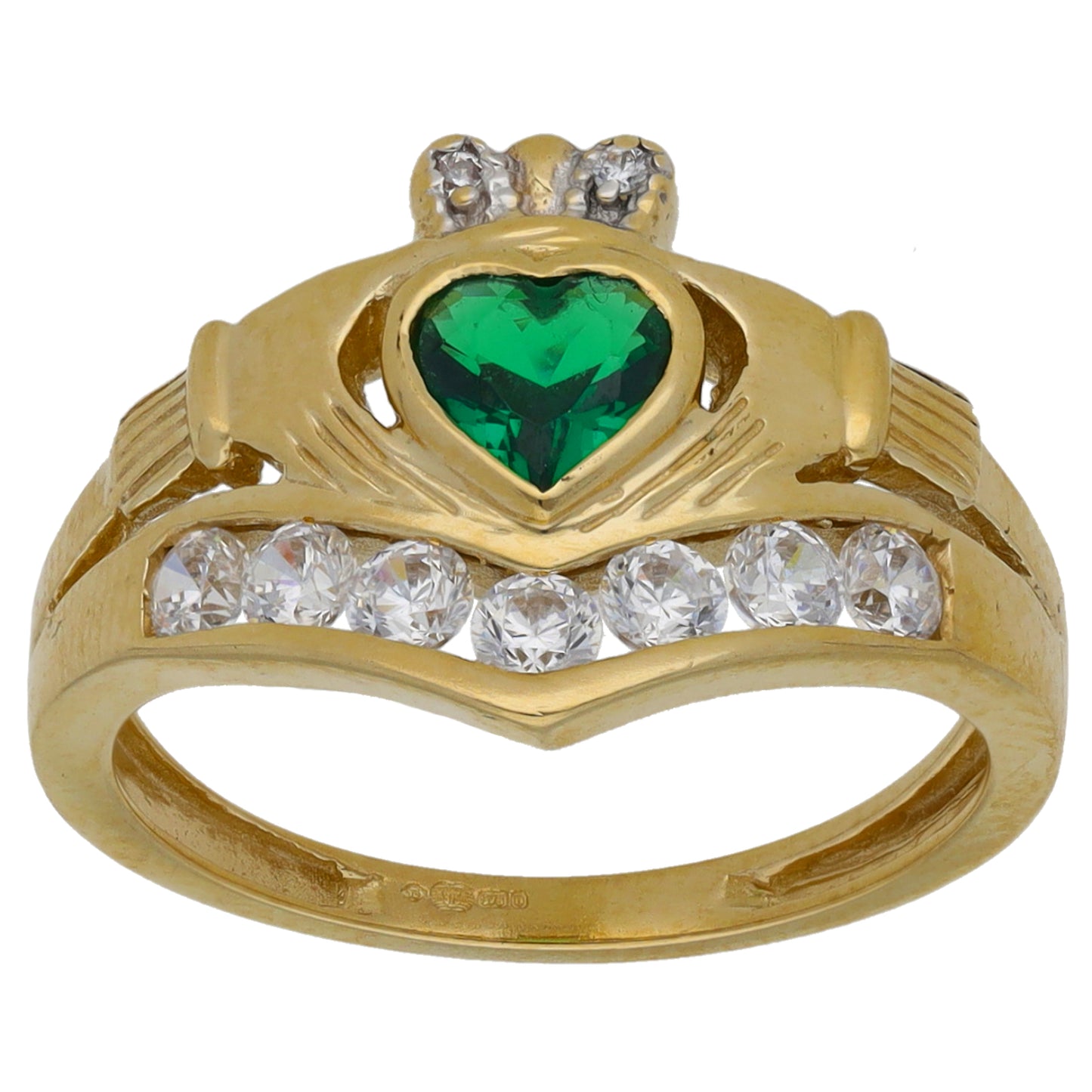 9ct Gold Imitation Dress/Cocktail Ring Size M
