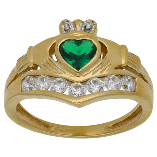 9ct Gold Imitation Dress/Cocktail Ring Size M