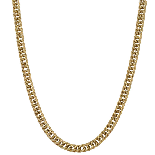 9ct Gold Double Curb Chain 18"