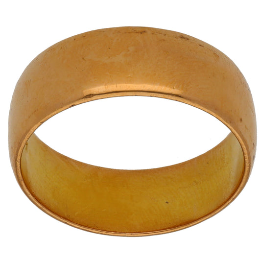 22ct Gold Plain Wedding Ring Size R